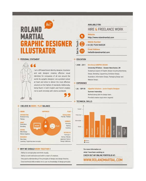 Simple Infographic Resume