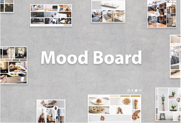 mood board for branding