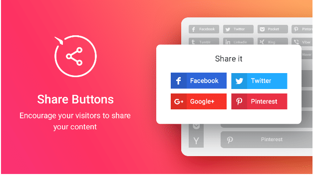 add social sharing buttons for content distribution strategy