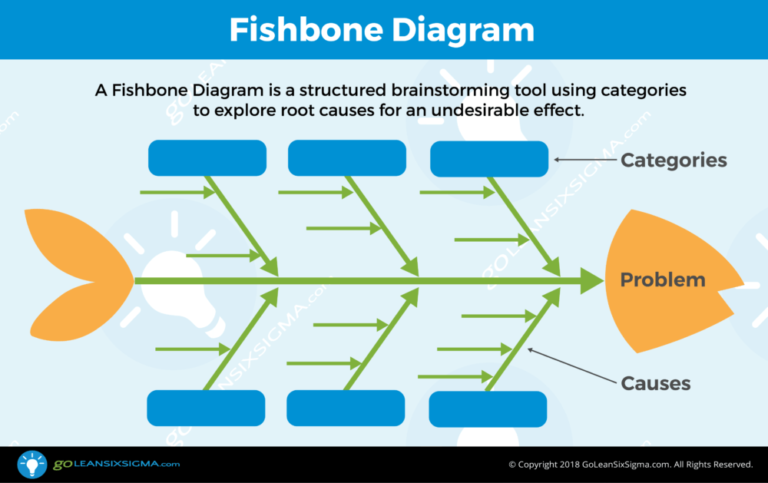 fishbone diagram for visual organization